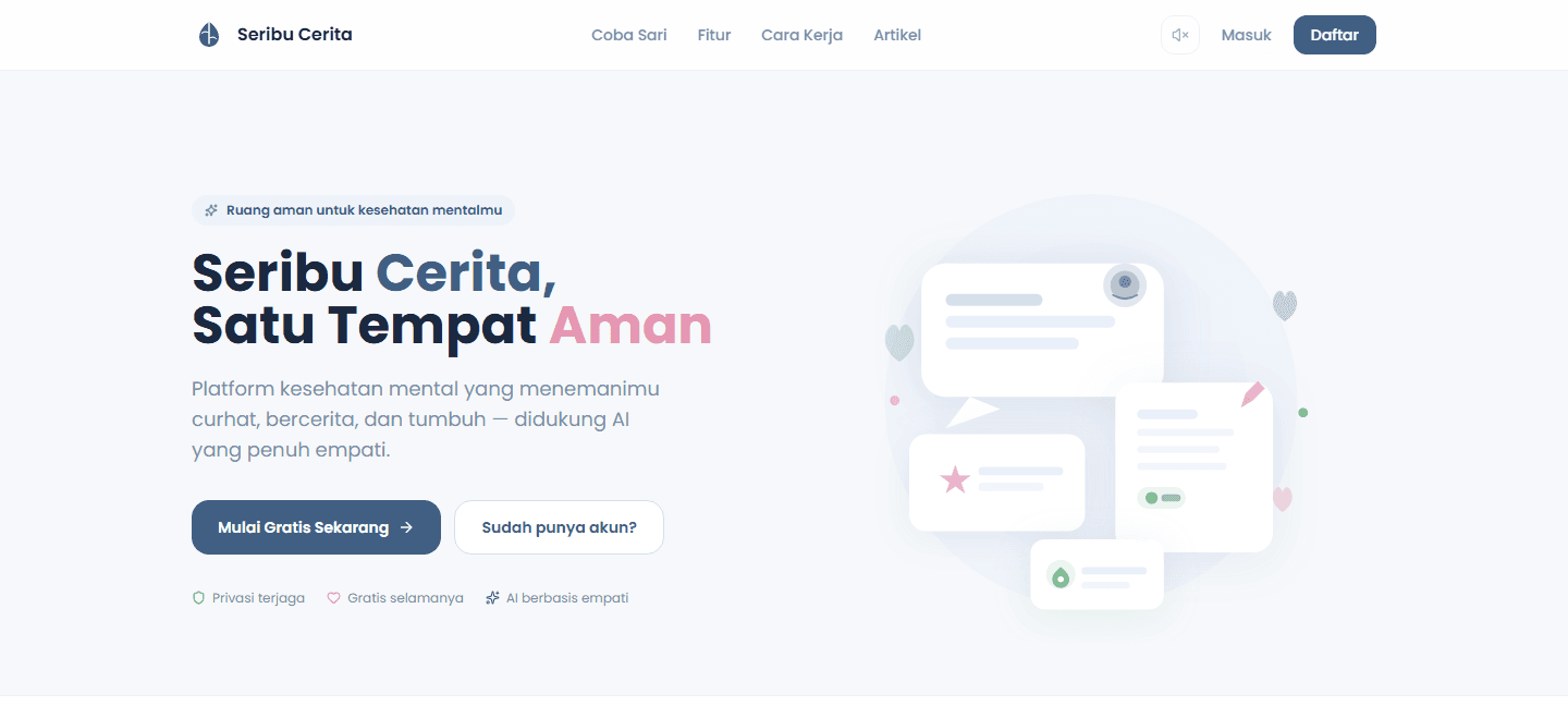 Seribu Cerita — Mental Health Companion